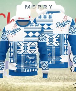 Christmas Sweater Los Angeles Dodgers Christmas Snowflakes Pattern Limited Edition 3D Sweater