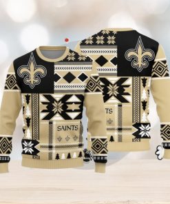 Christmas Sweater Orleans Saints Christmas Snowflakes Pattern Limited Edition 3D Sweater