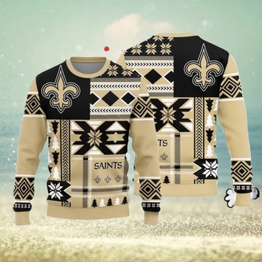 Christmas Sweater Orleans Saints Christmas Snowflakes Pattern Limited Edition 3D Sweater