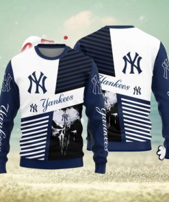 Christmas Sweater York Yankees Skull Pattern Limited Edition 3D Sweater