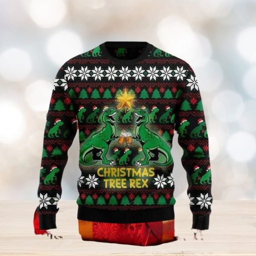 Christmas Tree Rex Drink Beer Ugly Christmas Sweater Impressive Gift For Men And Women