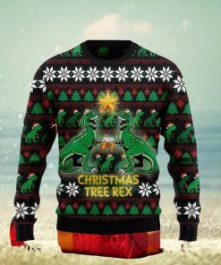 Christmas Tree Rex Drink Beer Ugly Christmas Sweater Impressive Gift For Men And Women