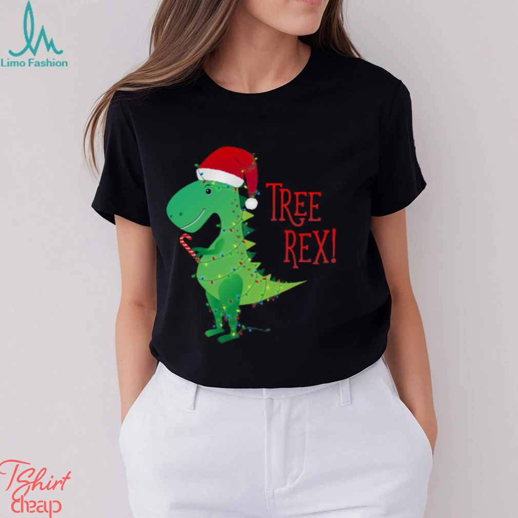 Christmas Tree Rex Essential Shirt Christmas Tree Rex Essential Shirt