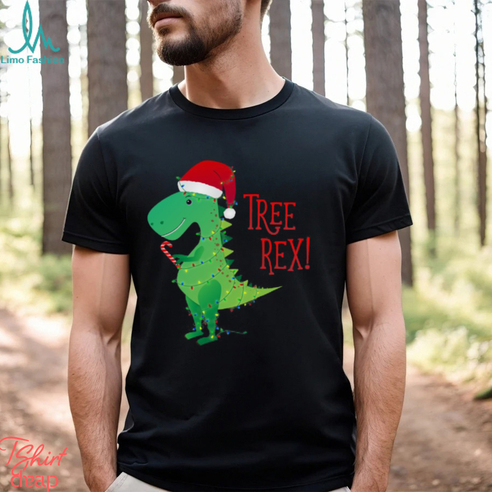 Christmas Tree Rex Essential Shirt Christmas Tree Rex Essential Shirt