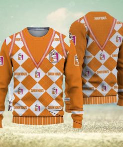 Christmas Ugly Sweater 3D For Men And Women Dunkin’ Donuts