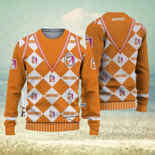 Christmas Ugly Sweater 3D For Men And Women Dunkin’ Donuts