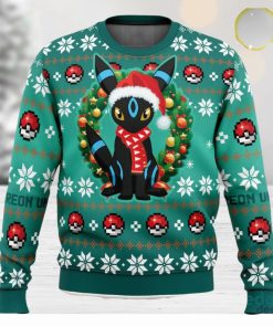 Christmas Umbreon Pokemon 3D Ugly Christmas Sweater Unisex Christmas Sweater For Men And Women