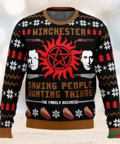 Christmas With The Winchesters Supernatural Casual Ugly Sweater