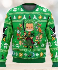 Christmas Zoro One Piece 3D Ugly Christmas Sweater Unisex Christmas Sweater For Men And Women