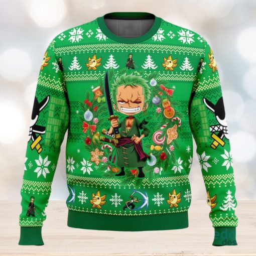 Christmas Zoro One Piece 3D Ugly Christmas Sweater Unisex Christmas Sweater For Men And Women