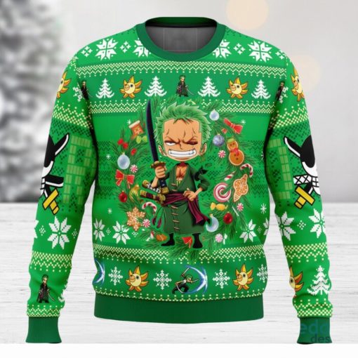 Christmas Zoro One Piece 3D Ugly Christmas Sweater Unisex Christmas Sweater For Men And Women