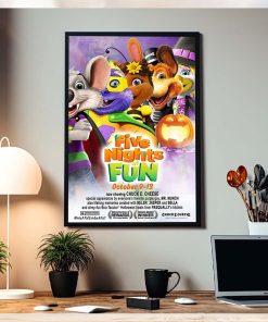 Chuck E Cheese Five Nights Of Fun Home Decor Poster Canvas