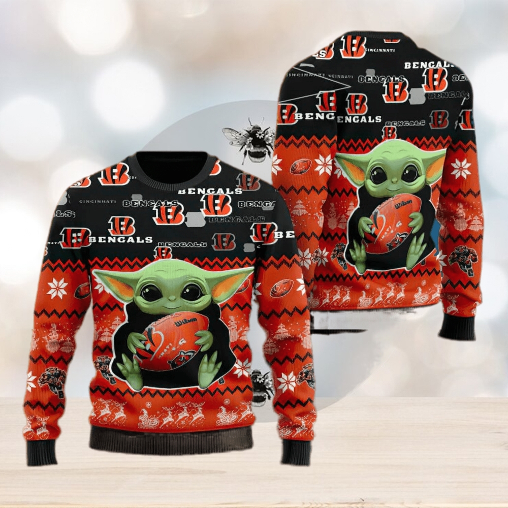 NFL Football Cincinnati Bengals Baby Yoda Star Wars Shirt Youth Sweatshirt