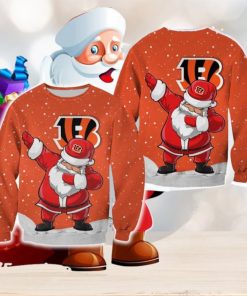 Cincinnati Bengals Christmas Dab Santa Ugly Sweater For Fans AOP Gift