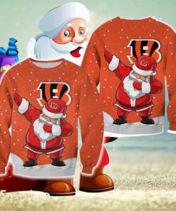 Cincinnati Bengals Christmas Dab Santa Ugly Sweater For Fans AOP Gift