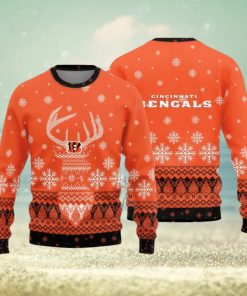 Cincinnati Bengals Christmas Reindeer Knitted Sweater