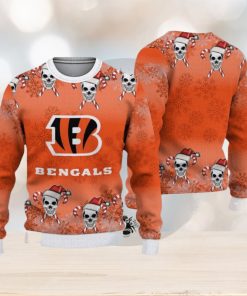 Cincinnati Bengals Christmas Skull Hot Trending Ugly Sweater For Fans