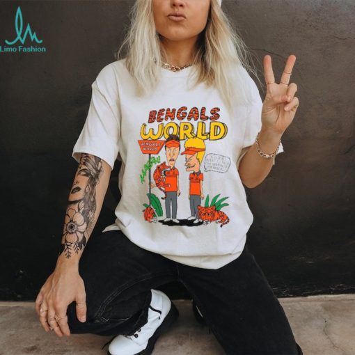 Cincinnati Bengals Homage Unisex Beavis And Butthead x Bengals World Tri Blend T Shirt