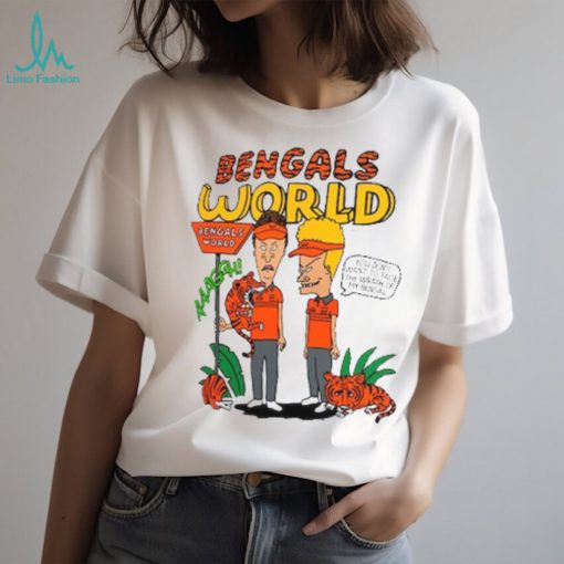 Cincinnati Bengals Homage Unisex Beavis And Butthead x Bengals World Tri Blend T Shirt