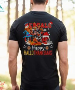 Cincinnati Bengals Mascot Happy Hallothanksmas Shirt