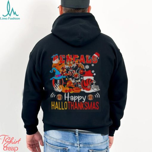 Cincinnati Bengals Mascot Happy Hallothanksmas Shirt