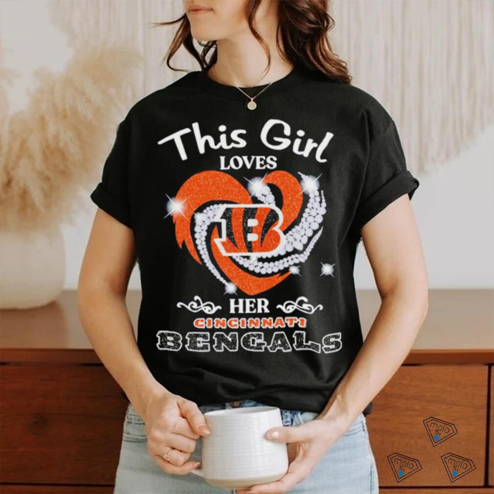 Cincinnati Bengals inspired Football Dripping Lips Women's Curvy Tee