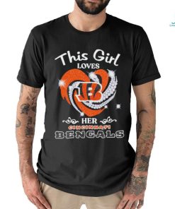 Cincinnati Bengals inspired Football Dripping Lips Women's Curvy Tee