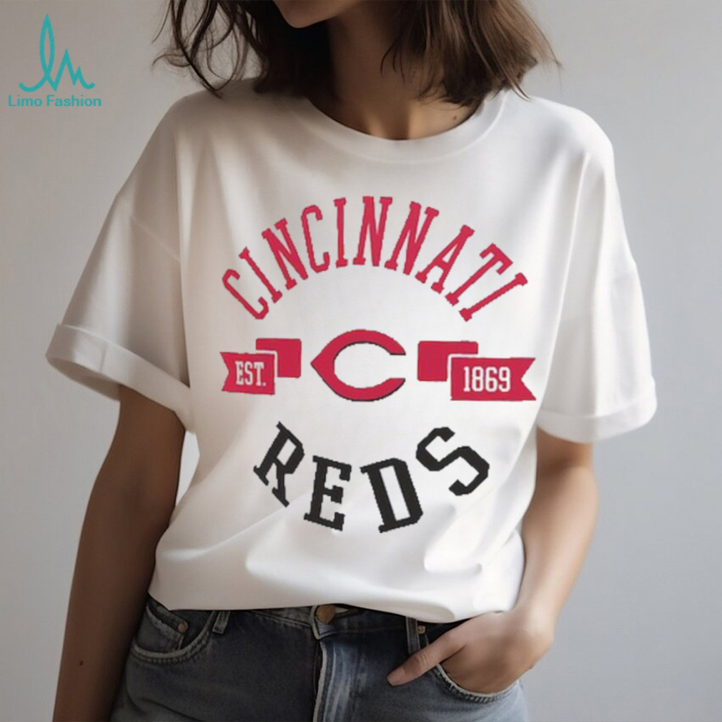 Cincinnati Reds G III 4Her by Carl Banks Women's City Graphic Fitted T Shirt  - Limotees