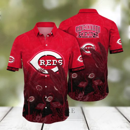 Cincinnati Reds MLB Hawaiian Shirt Blooming Flowerstime Aloha Shirt