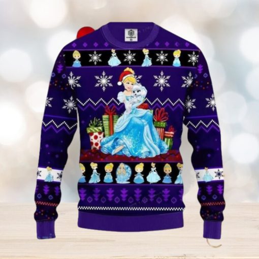 Cinderella Purple Ugly Christmas Sweater Impressive Gift For Men And Women