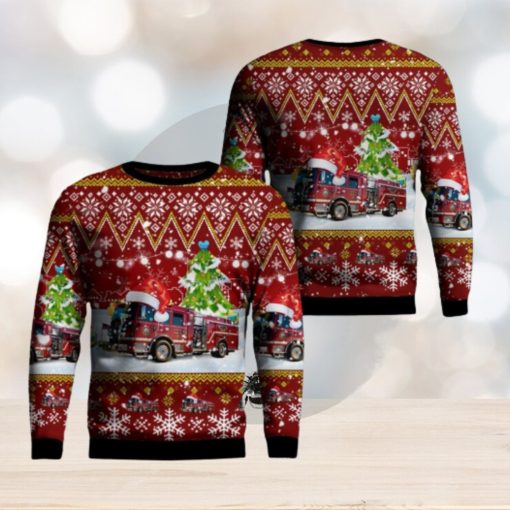 City of Madison Fire Department AOP Sweater Christmas Gift Sweater