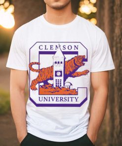 Clemson Tigers University inspired clock Tower shirt for gift