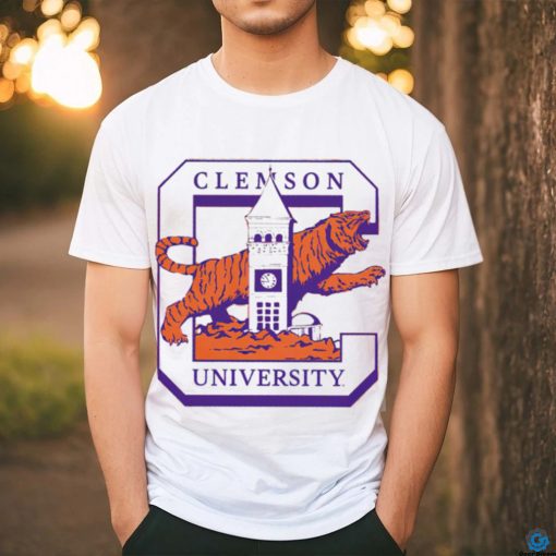 Clemson Tigers University inspired clock Tower shirt for gift