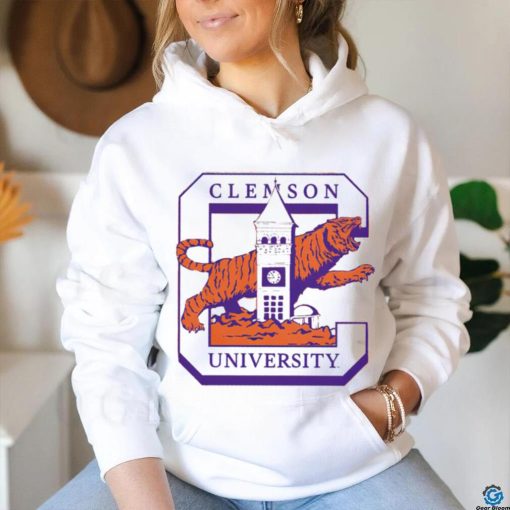 Clemson Tigers University inspired clock Tower shirt for gift