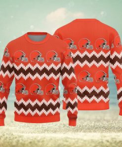 Cleveland Browns Christmas Pattern Knitted Sweater