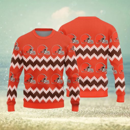 Cleveland Browns Christmas Pattern Knitted Sweater