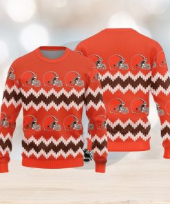 Cleveland Browns Christmas Pattern Knitted Sweater