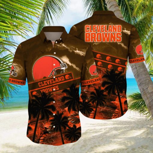 Cleveland Browns NFL Hawaiian Shirt Sunkissed Aloha Shirt