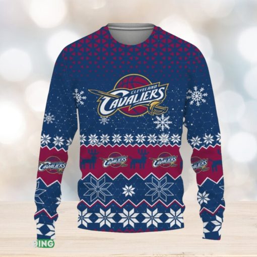 Cleveland Cavaliers Sports Football American Knitted Christmas 3D Sweater Gift Holidays