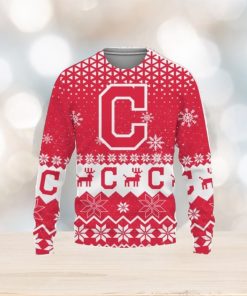 MLB Cleveland Indians Grateful Dead Ugly Christmas Fleece Sweater