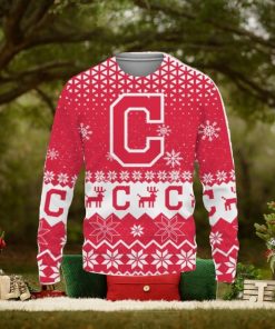 Cleveland Indians Christmas Gift 3D Ugly Christmas Sweater Christmas Gift Ideas Christmas Holiday Family Gift