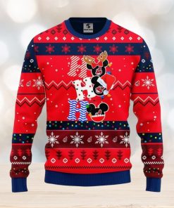 Cleveland Indians Hohoho Mickey Christmas Ugly Sweater Christmas Gift For Fans Party Hoiliday Gift