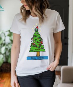 Climbing Bouldering Christmas Tree Vegetarian Version shirt