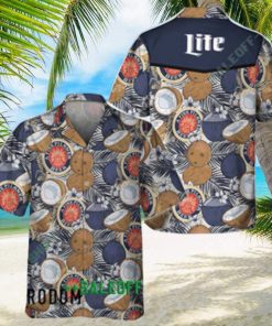 Coconuts Tropical Beach Miller Lite Hawaiian Shirt