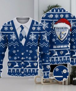 Colomiers Rugby Logo For Fans Santa Hat Ugly Christmas Sweater New Gift For Men And Women