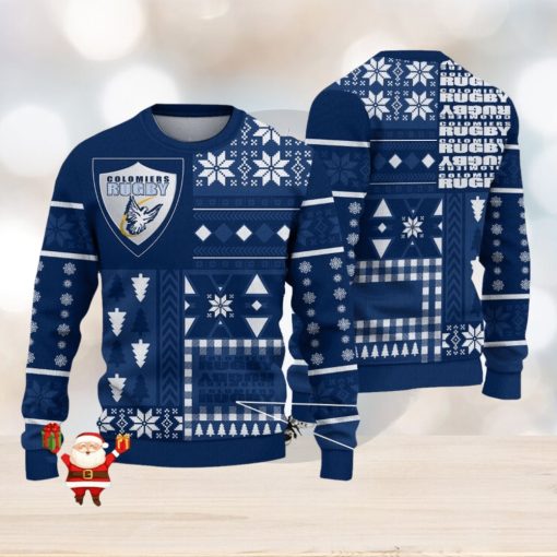 Colomiers rugby Vintage Top 14 Pro D2 Ugly Sweaters Gift For Fans Christmas Sweatshirt