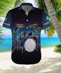 Color Love Drum Custom Name Hawaiian Shirt