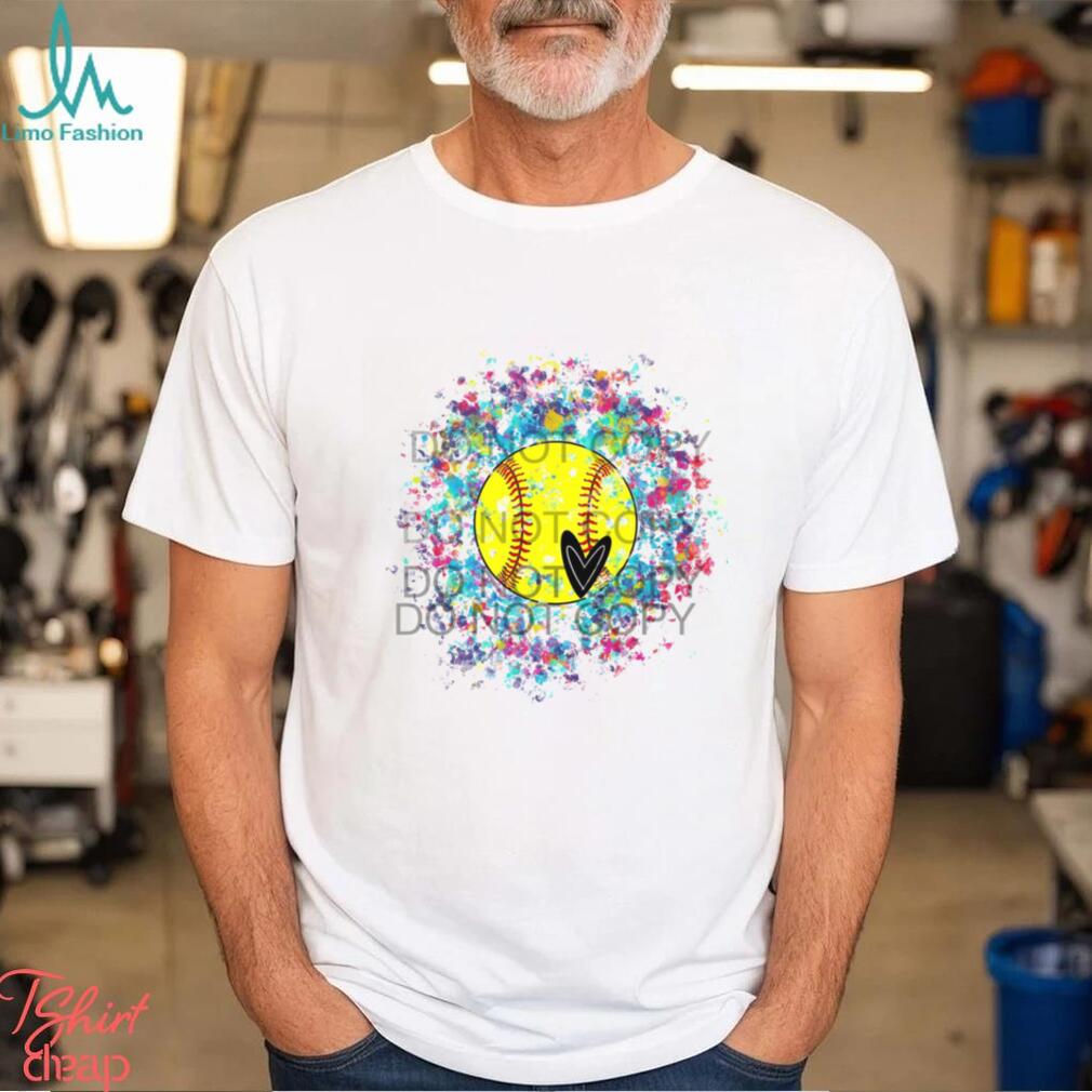Colorful Baseball & Softball T Shirt Colorful Baseball & Softball T Shirt