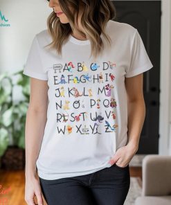 Comfort Colors® Disney Alphabet Characters From A To Z Shirt Teacher T Shirt Appreciation Tee Disneyland Halloween Party Sweatshirt