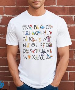 Comfort Colors® Disney Alphabet Characters From A To Z Shirt Teacher T Shirt Appreciation Tee Disneyland Halloween Party Sweatshirt
